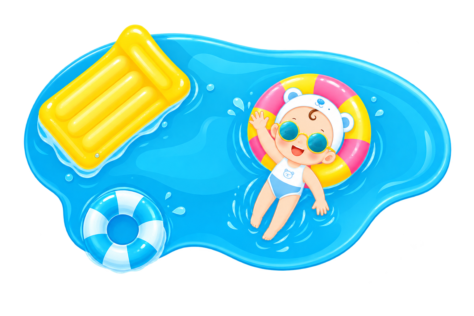 Em bé bơi thủy liệu tại Bubbly Baby Spa